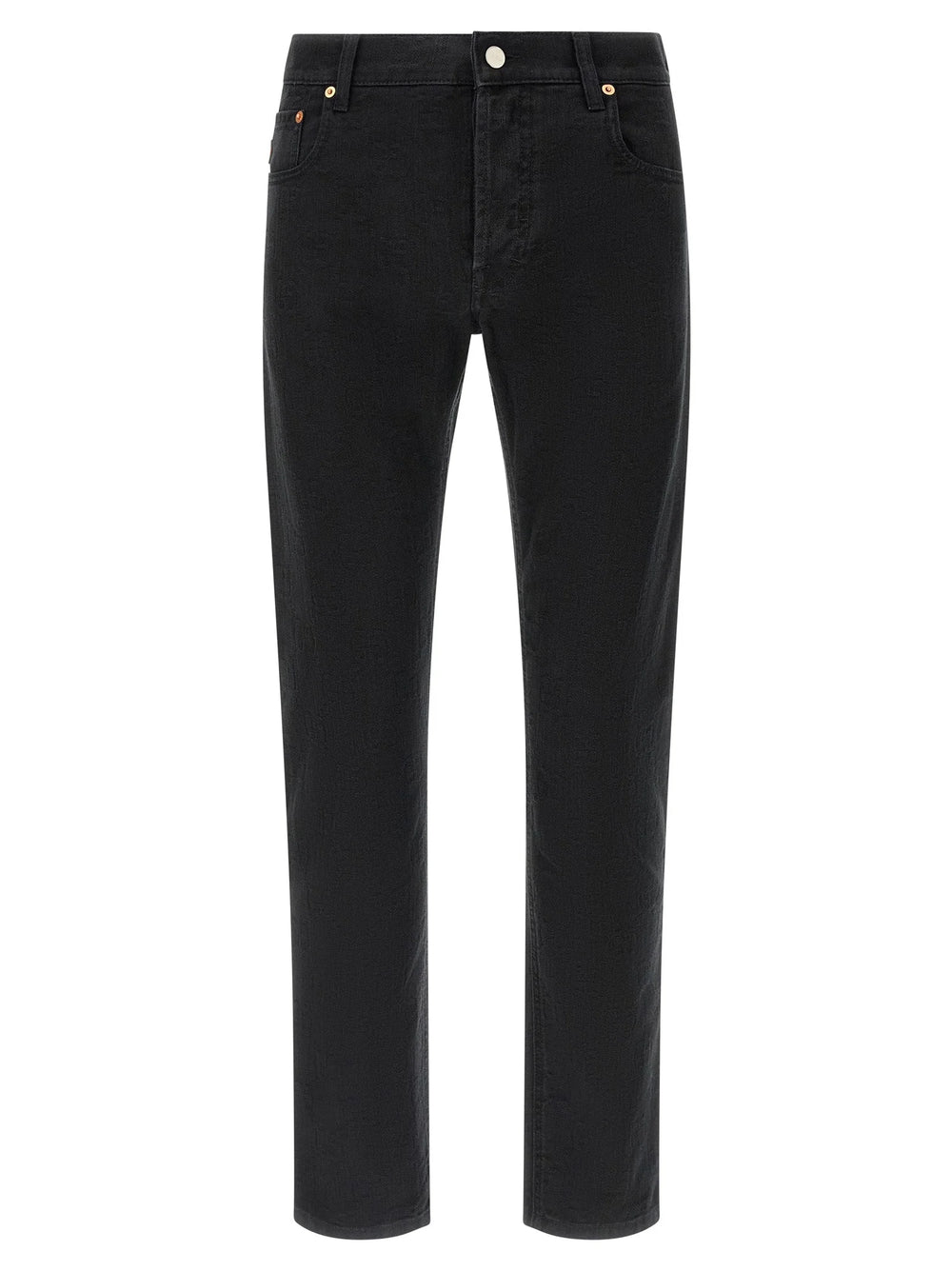 Gucci Black Cotton Straight-Leg Jeans - W32