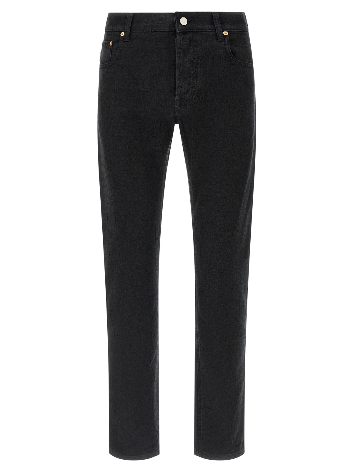 Gucci Black Cotton Straight-Leg Jeans - W32
