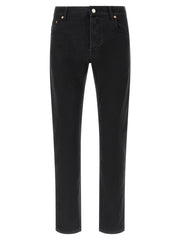 Gucci Black Cotton Straight-Leg Jeans - W32