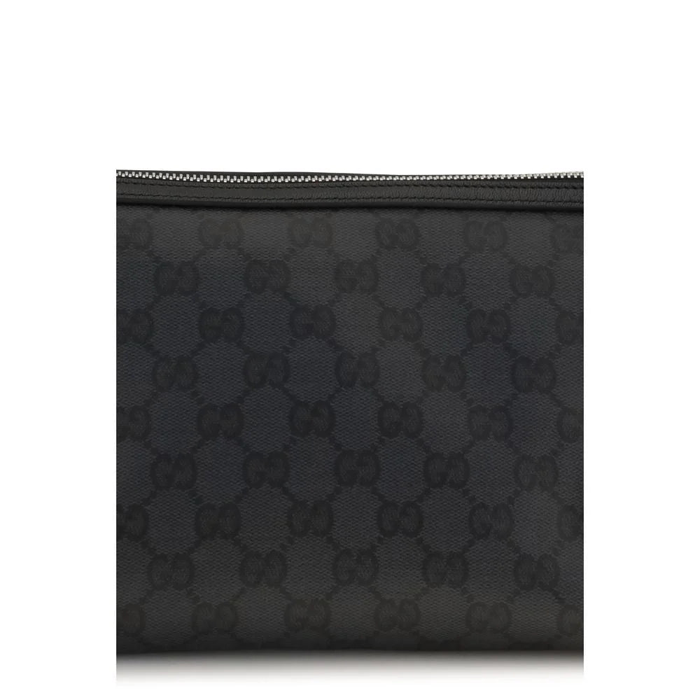 Gucci Black Fabric Clutch Bag