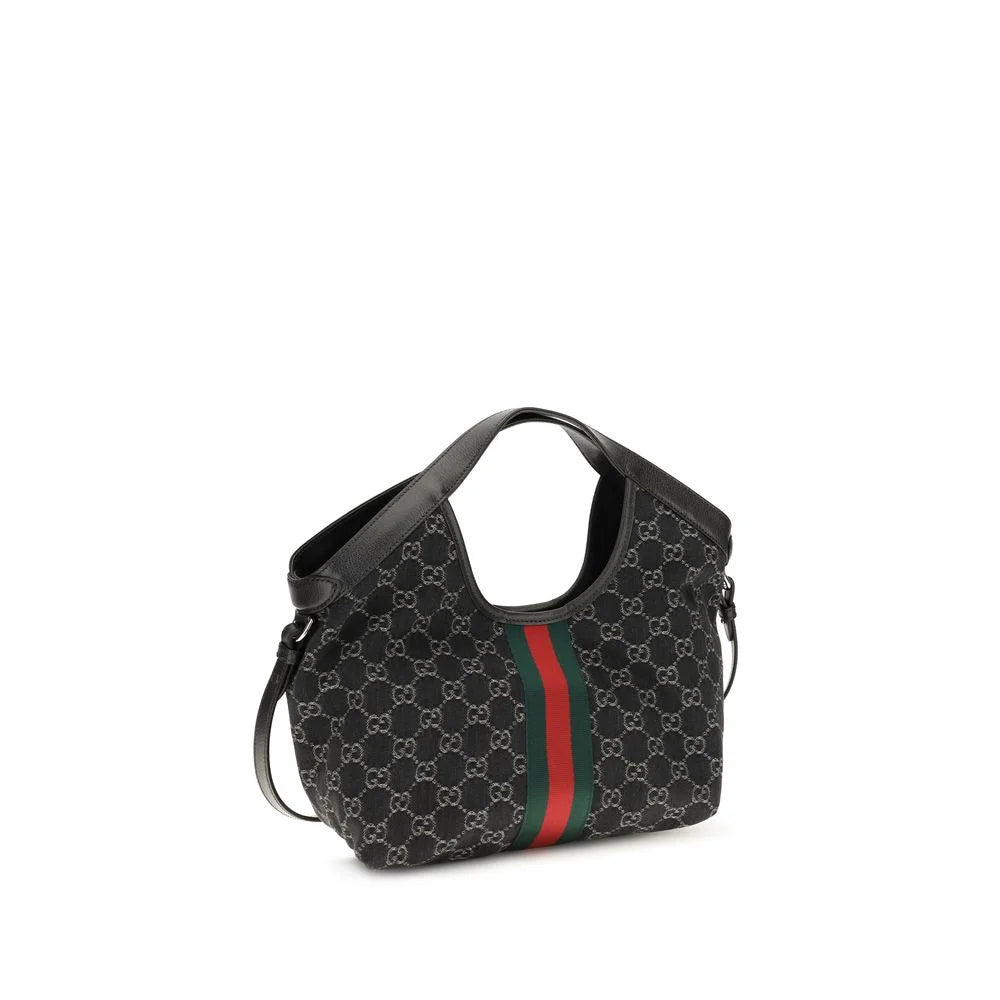Gucci Black Fabric Shoulder Bag