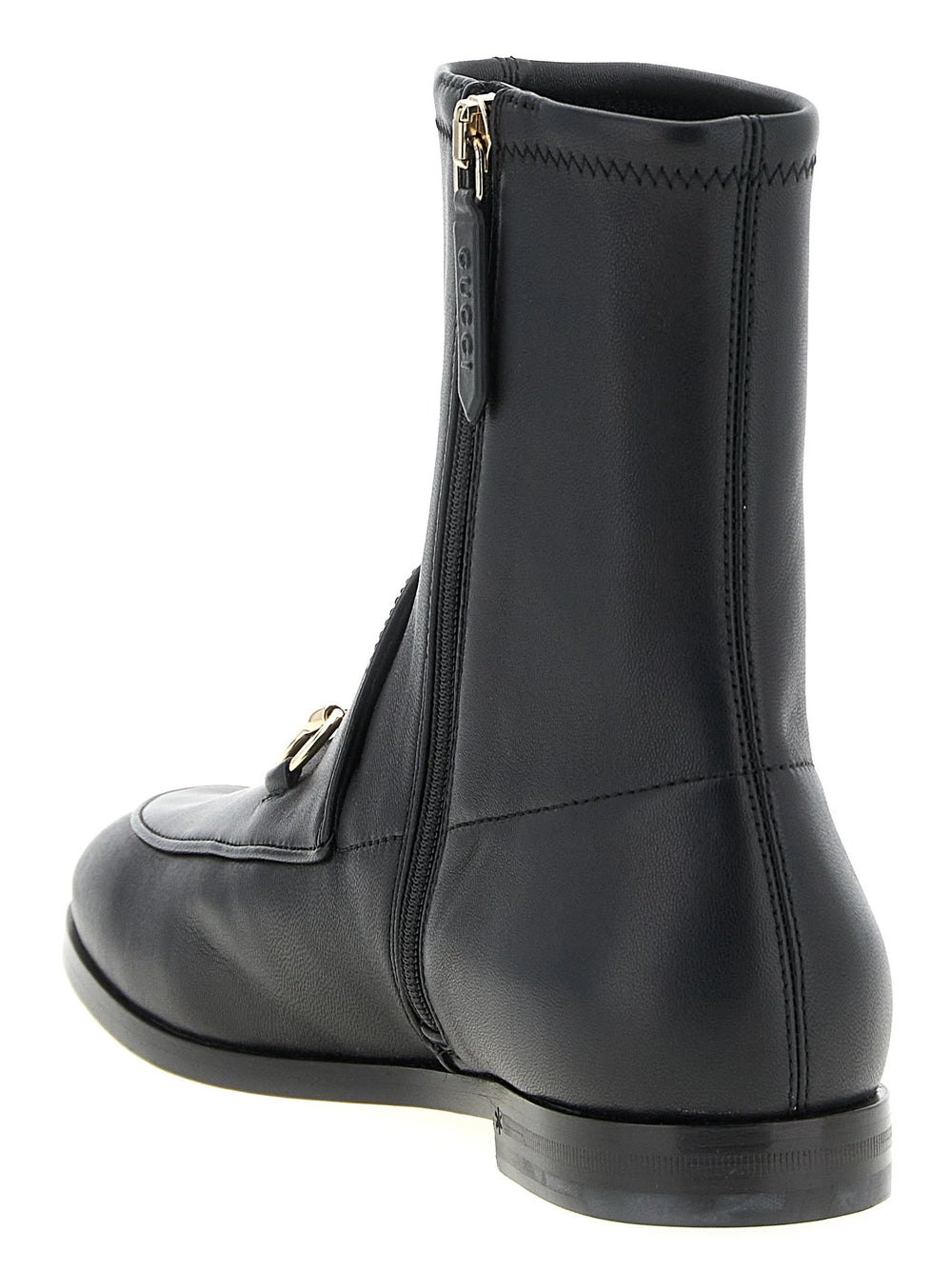 Gucci Black Lamb Leather Ankle Boots - EU35/US5