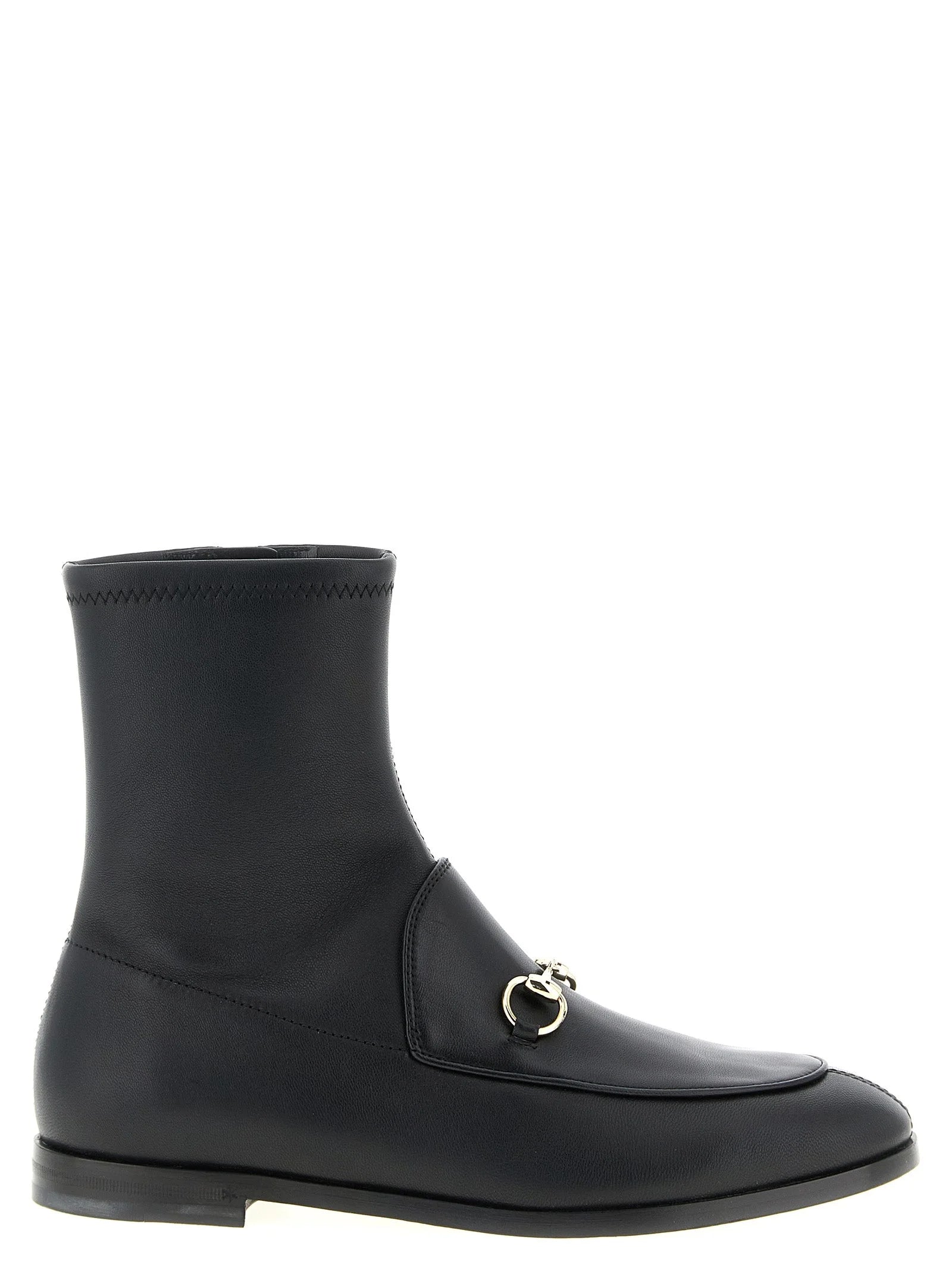 Gucci Black Lamb Leather Ankle Boots - EU35/US5