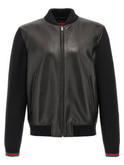 Gucci Black Lamb Leather Leather Jacket - XXL