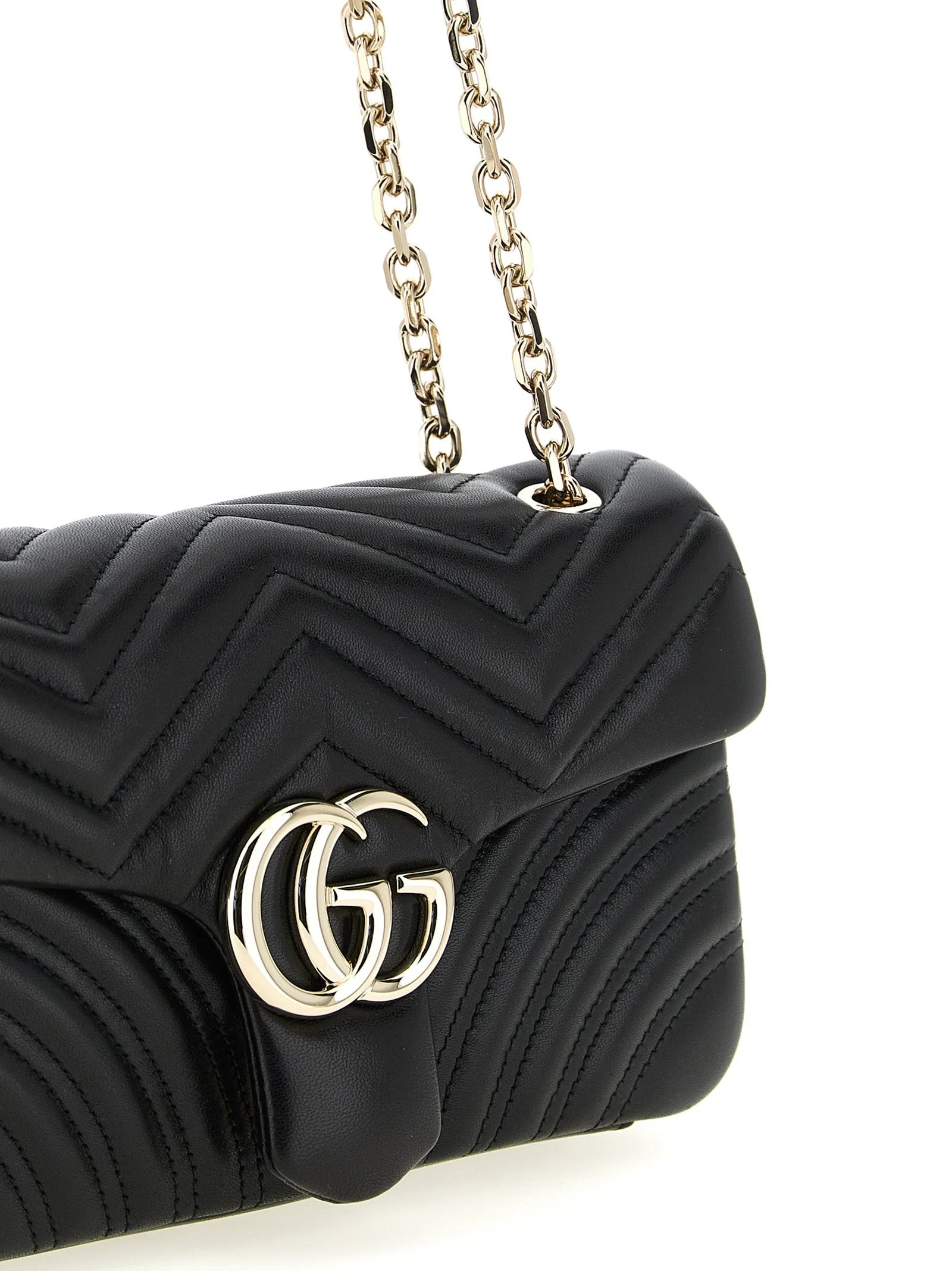 Gucci Black Lamb Leather Shoulder Bag