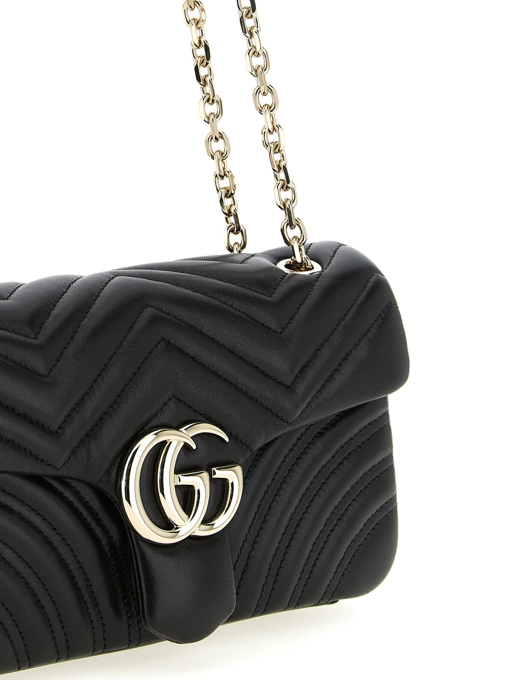 Gucci Black Lamb Leather Shoulder Bag