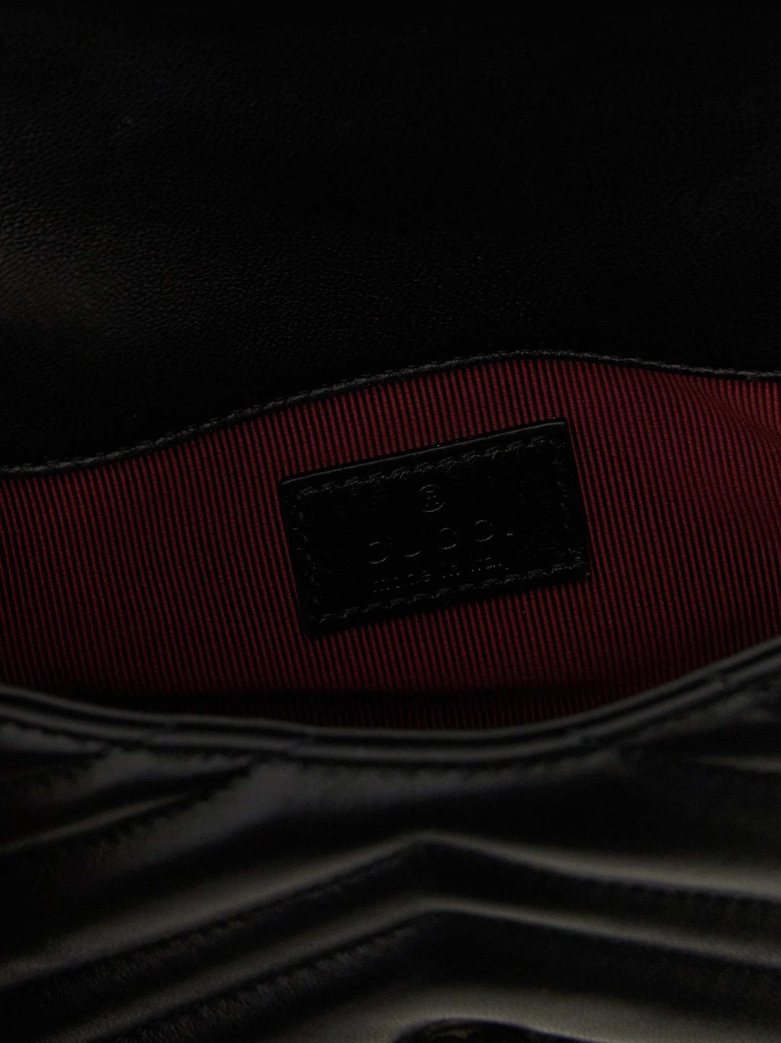 Gucci Black Lamb Leather Shoulder Bag