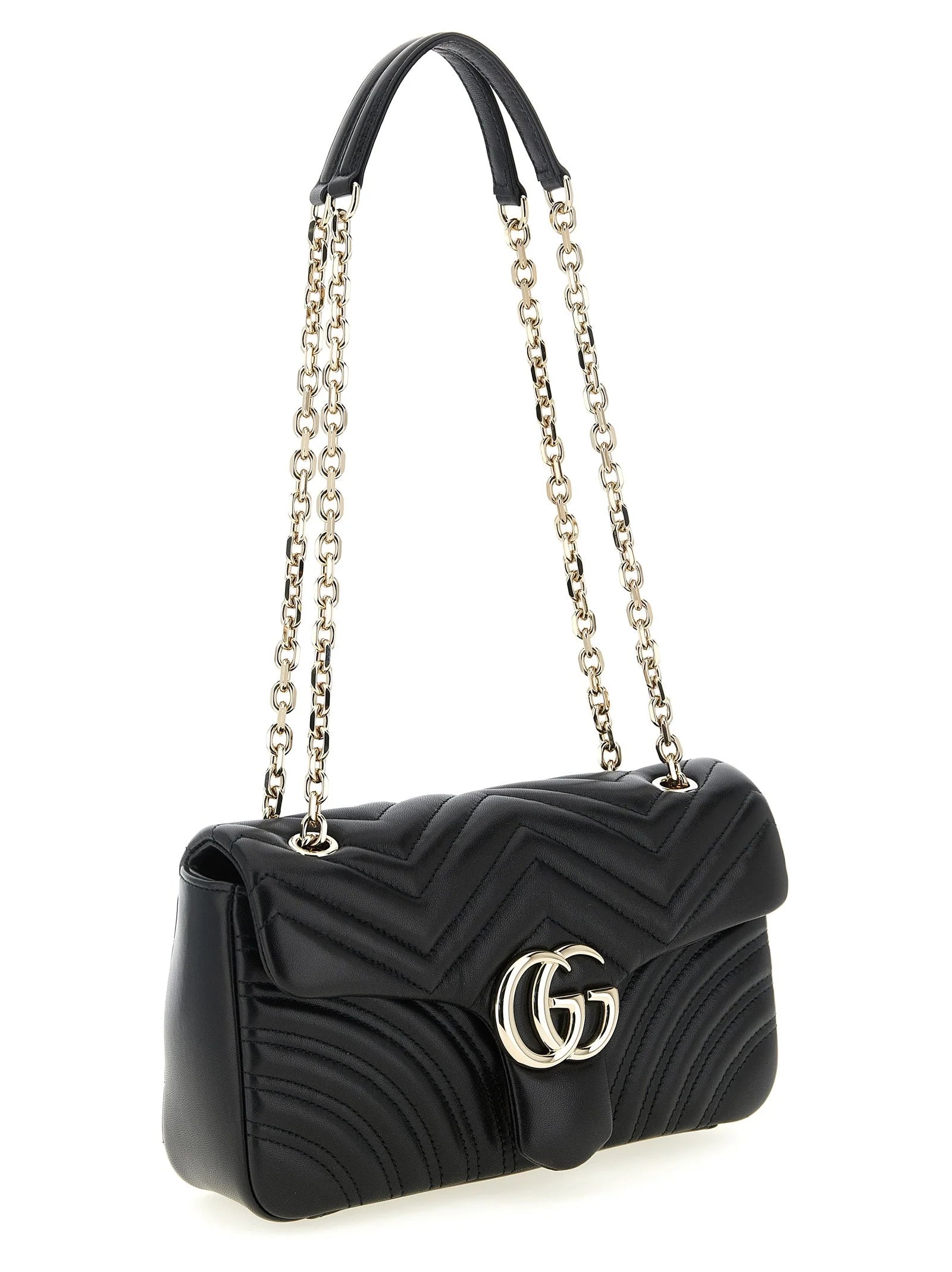 Gucci Black Lamb Leather Shoulder Bag