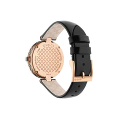 Gucci Black Leather Dress Watch