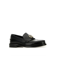 Gucci Black Leather Slip-On Loafers - EU36.5/US6.5