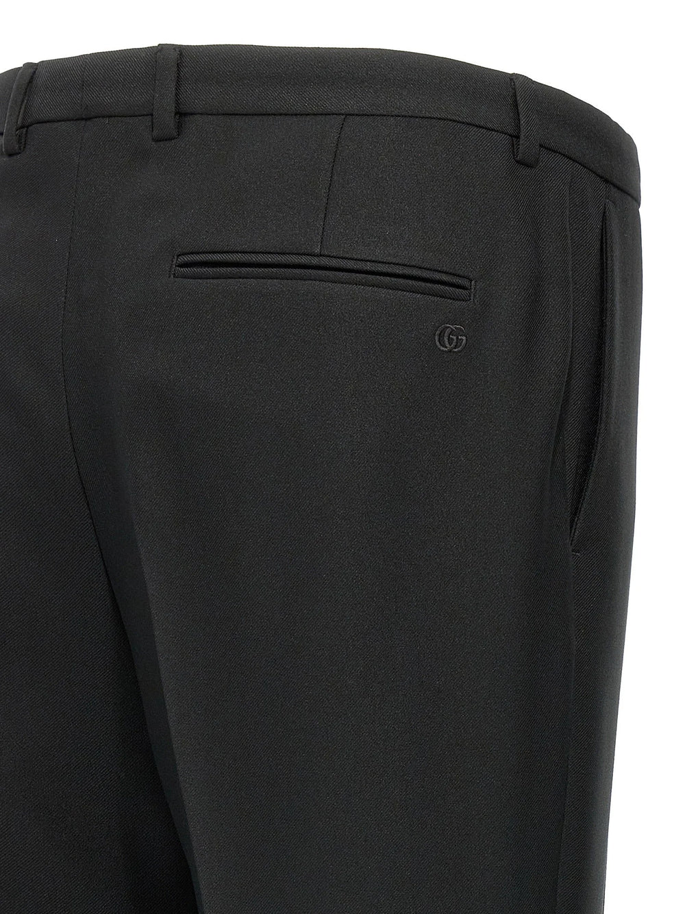 Gucci Black Polyester Casual Pants