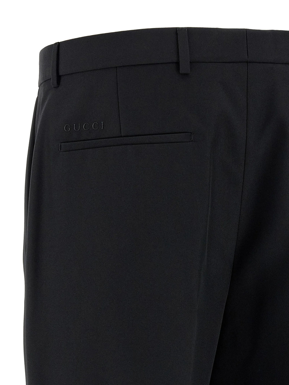 Gucci Black Polyester Dress Pants