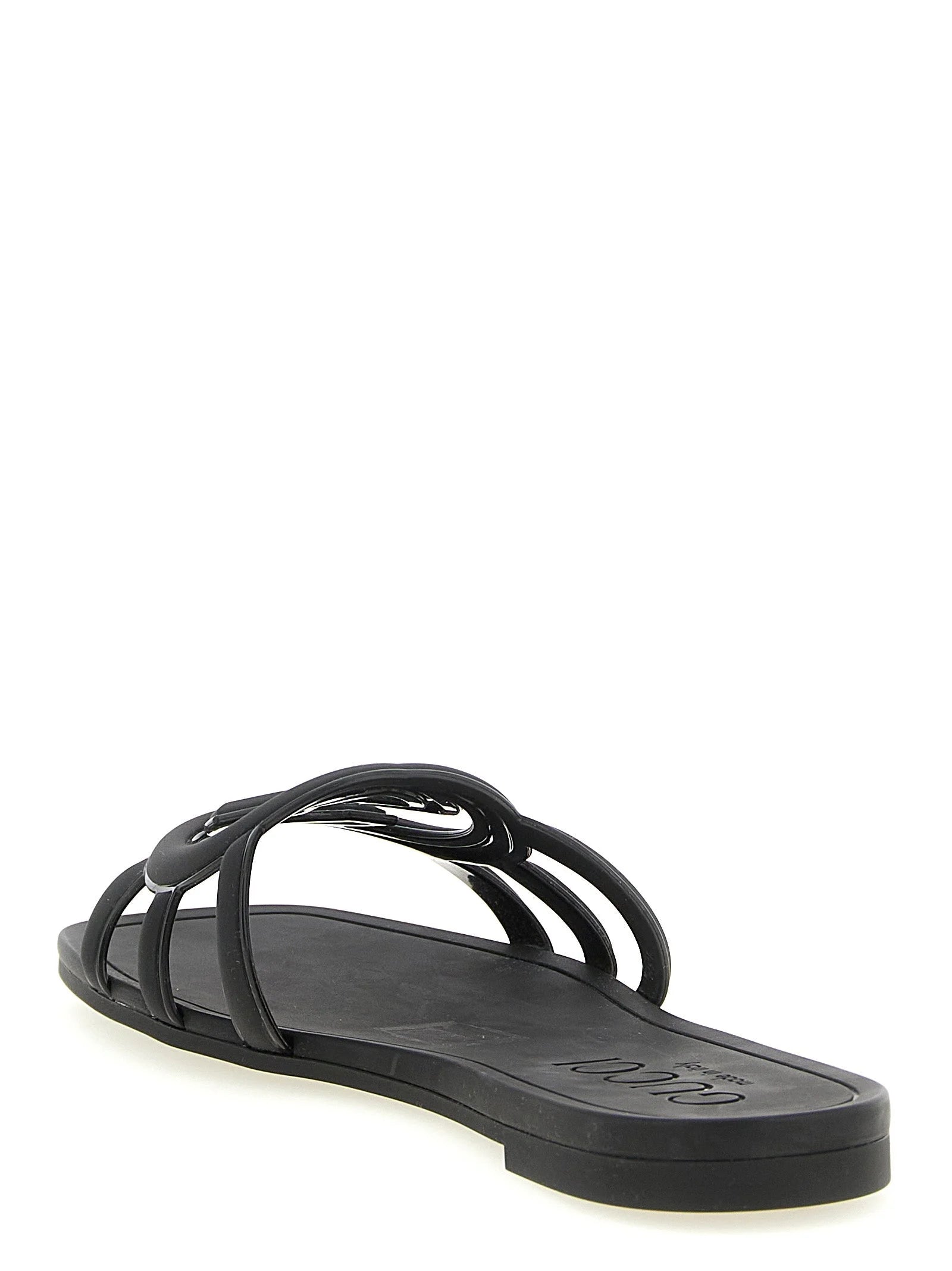 Gucci Black Rubber Slides