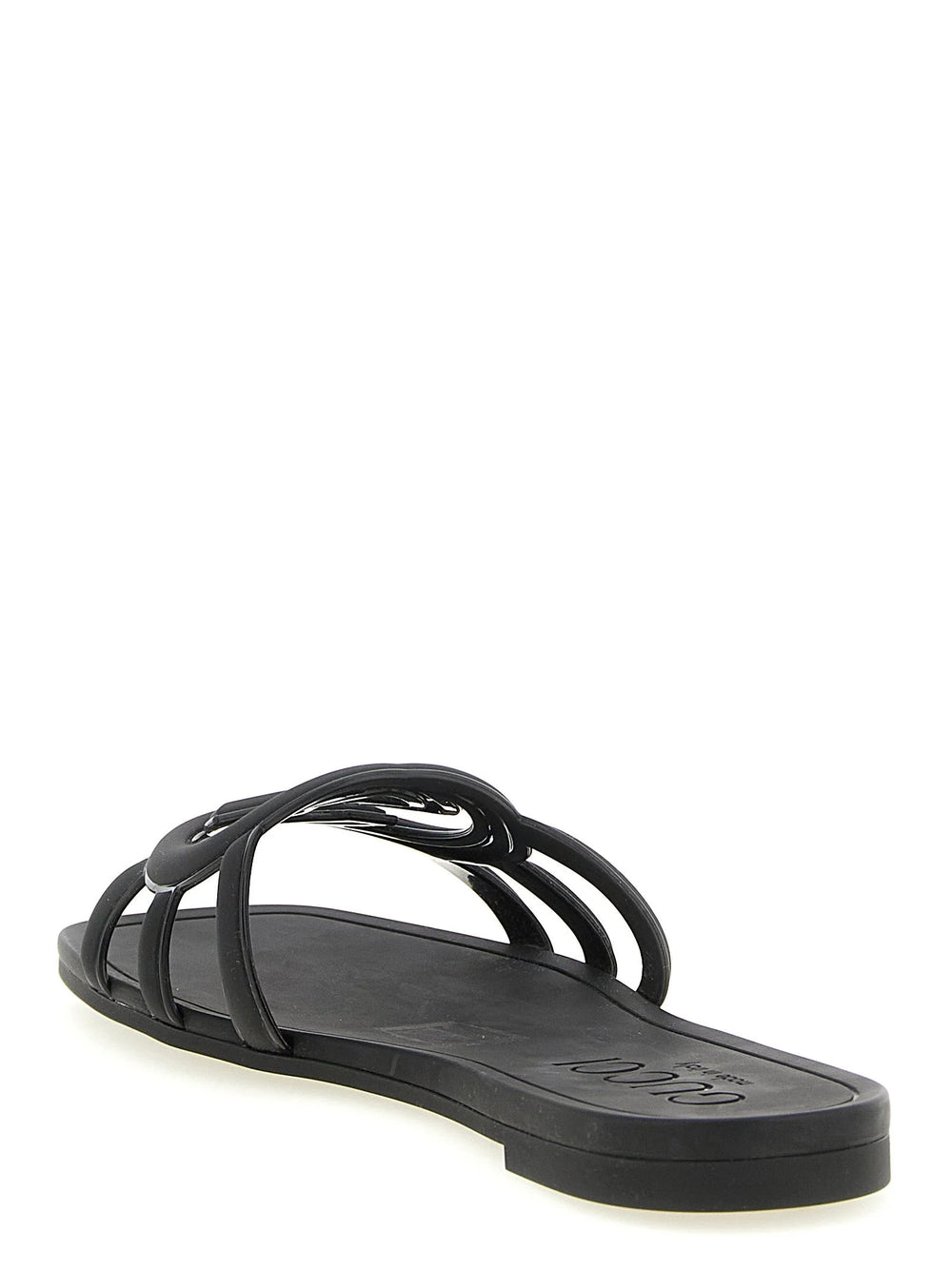 Gucci Black Rubber Slides