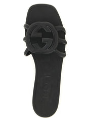 Gucci Black Rubber Slides