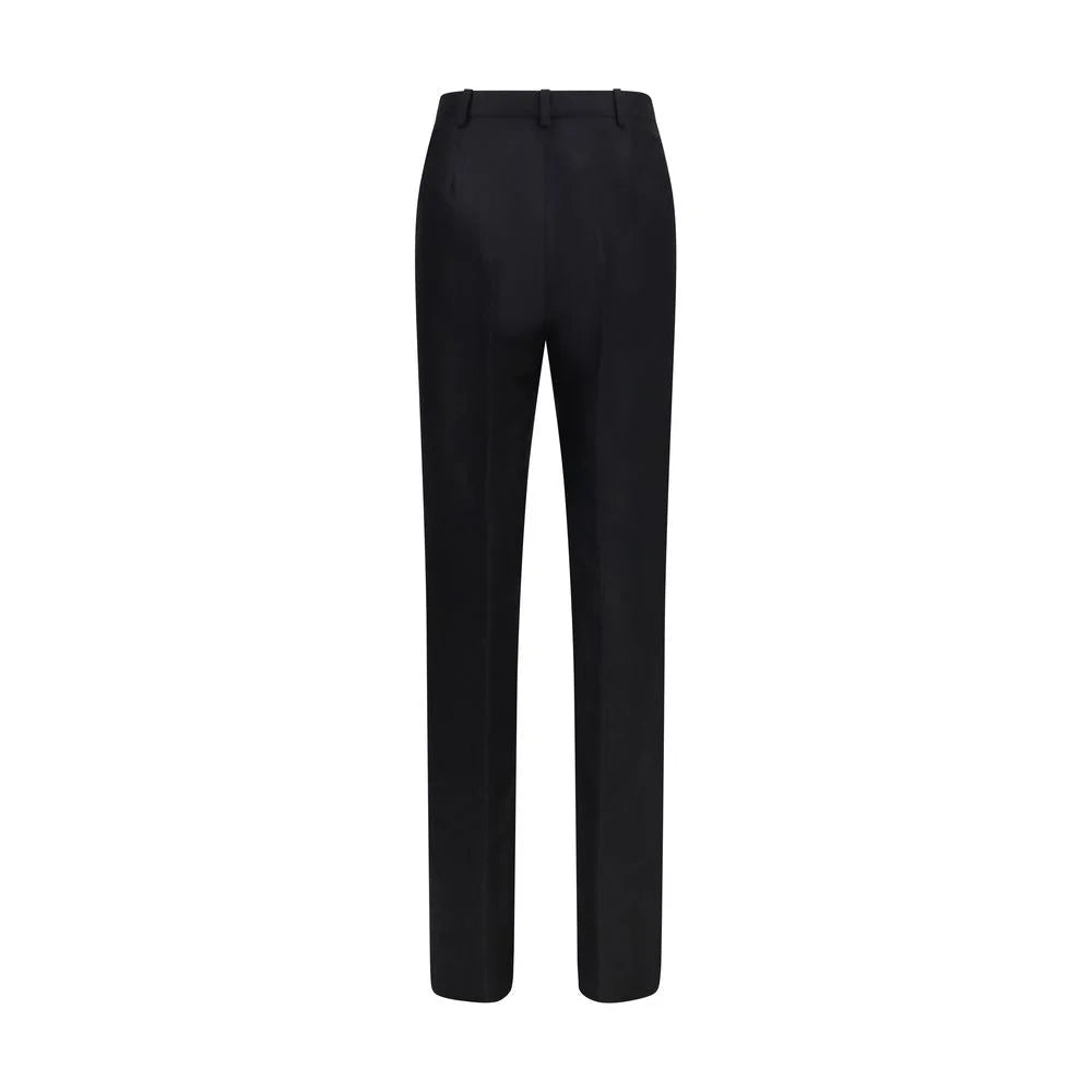 Gucci Black Silk Dress Pants