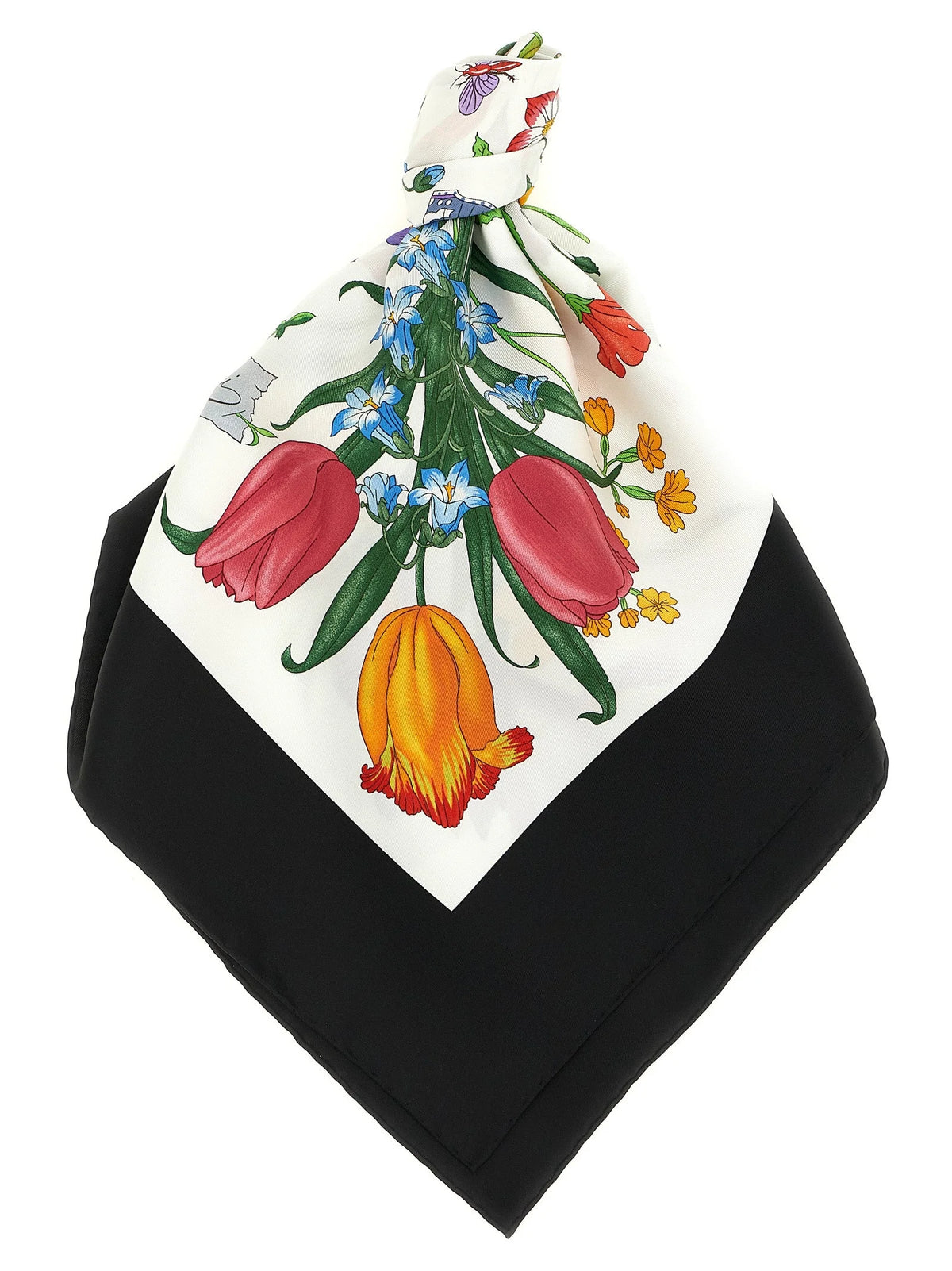 Gucci Black Silk Scarf