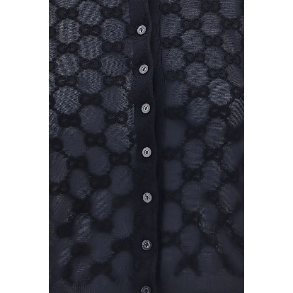 Gucci Black Viscose Cardigan
