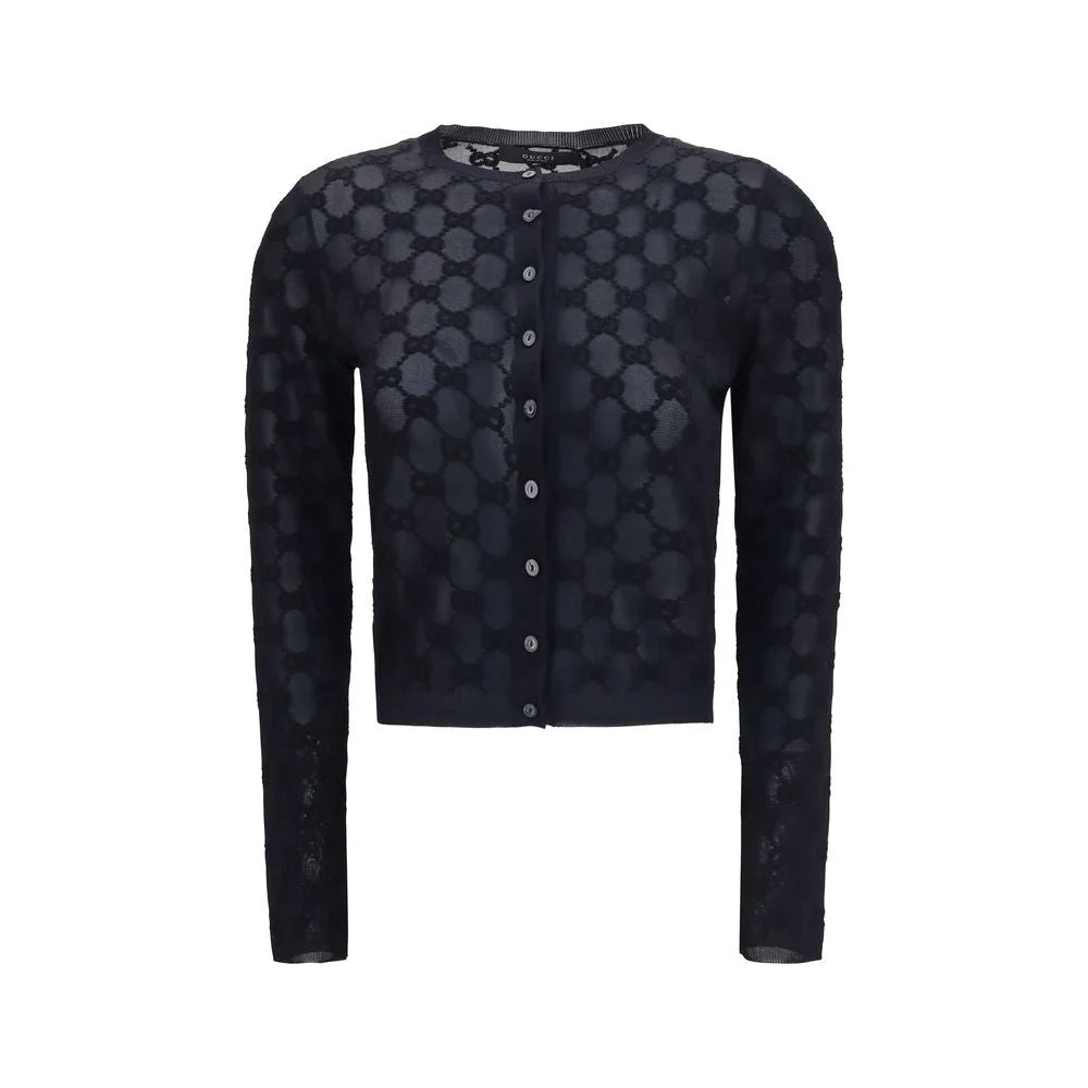 Gucci Black Viscose Cardigan