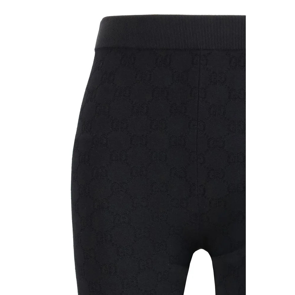 Gucci Black Viscose Leggings - S