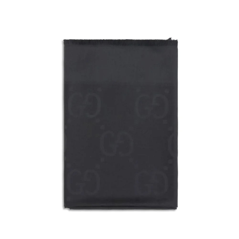 Gucci Black Wool Oves Aries Scarf