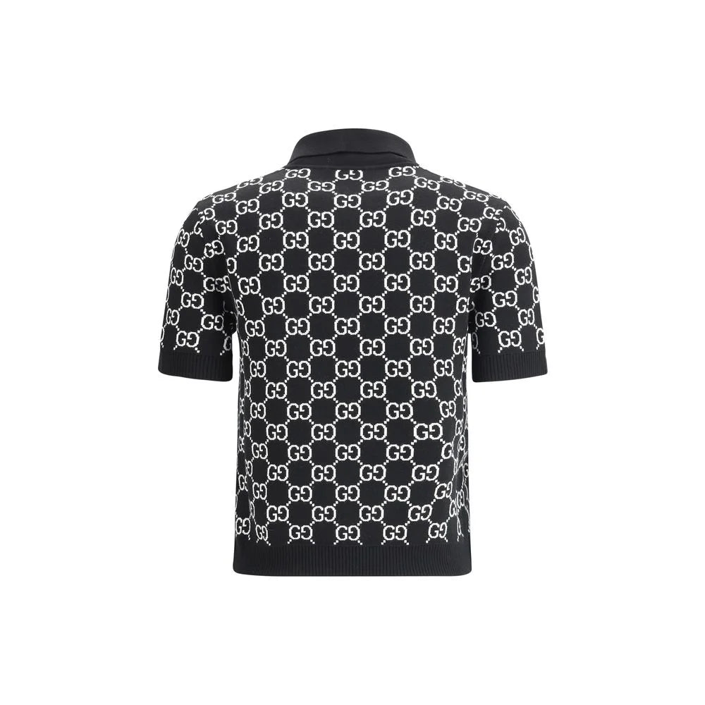 Gucci Black Wool Pattern Shirt