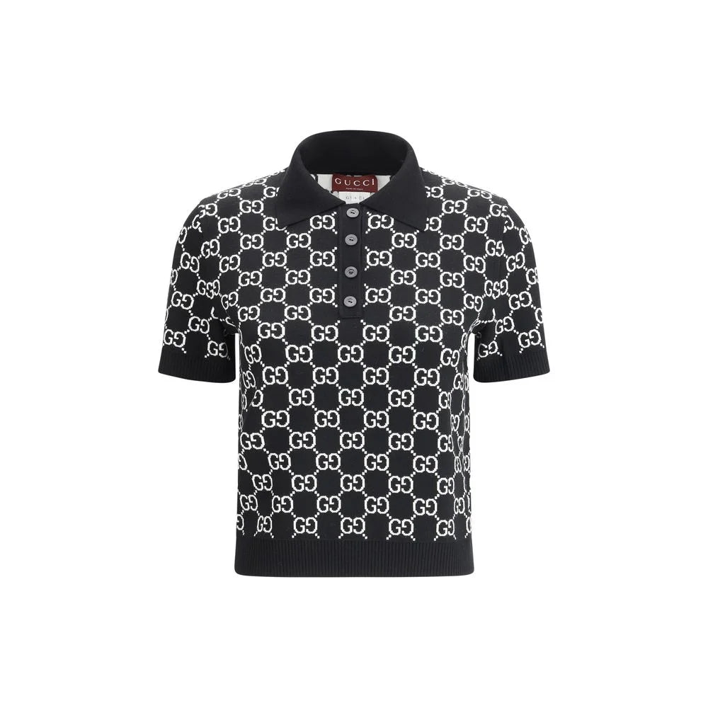 Gucci Black Wool Pattern Shirt