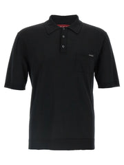 Gucci Black Wool Polo Shirt