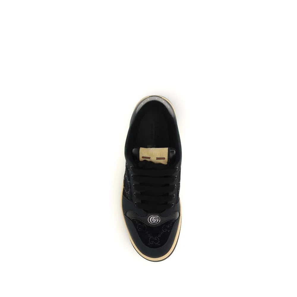 Gucci Blue Calf Leather Bos Taurus Athletic Sneakers
