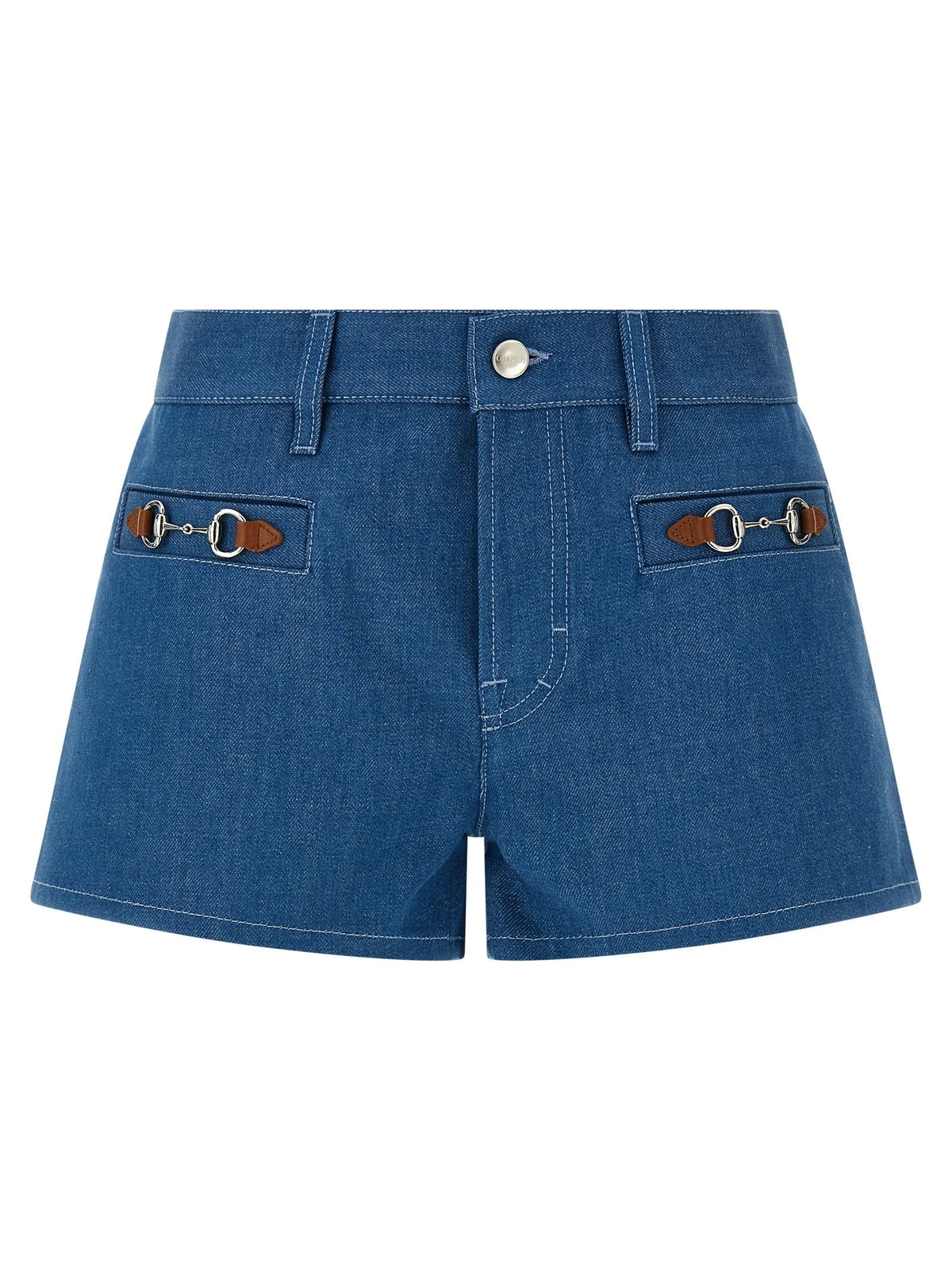 Gucci Blue Cotton Bermuda Shorts - 26