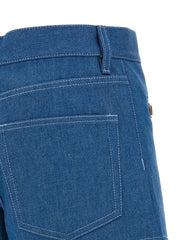 Gucci Blue Cotton Bermuda Shorts - 26