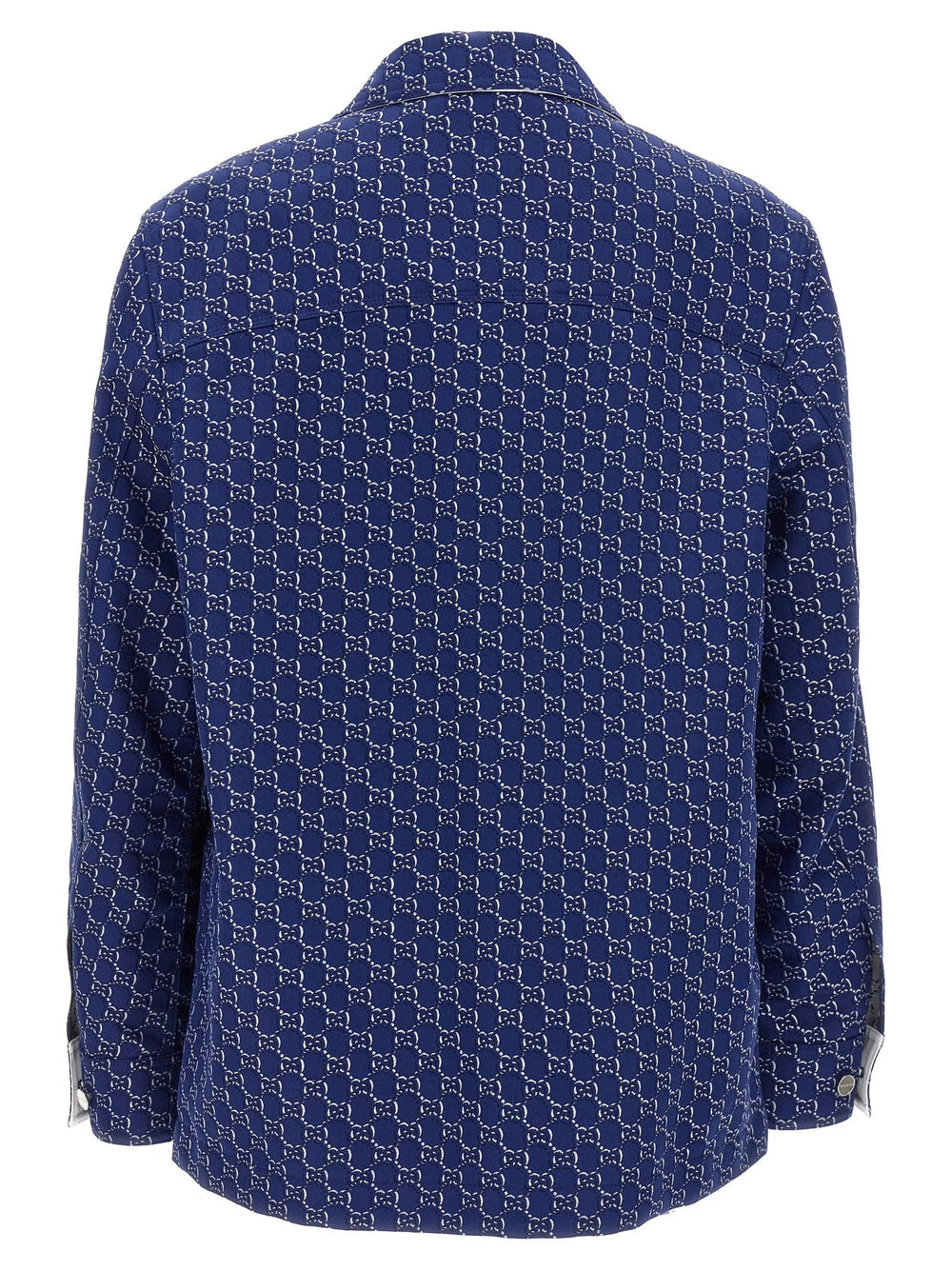 Gucci Blue Cotton Biker Jacket