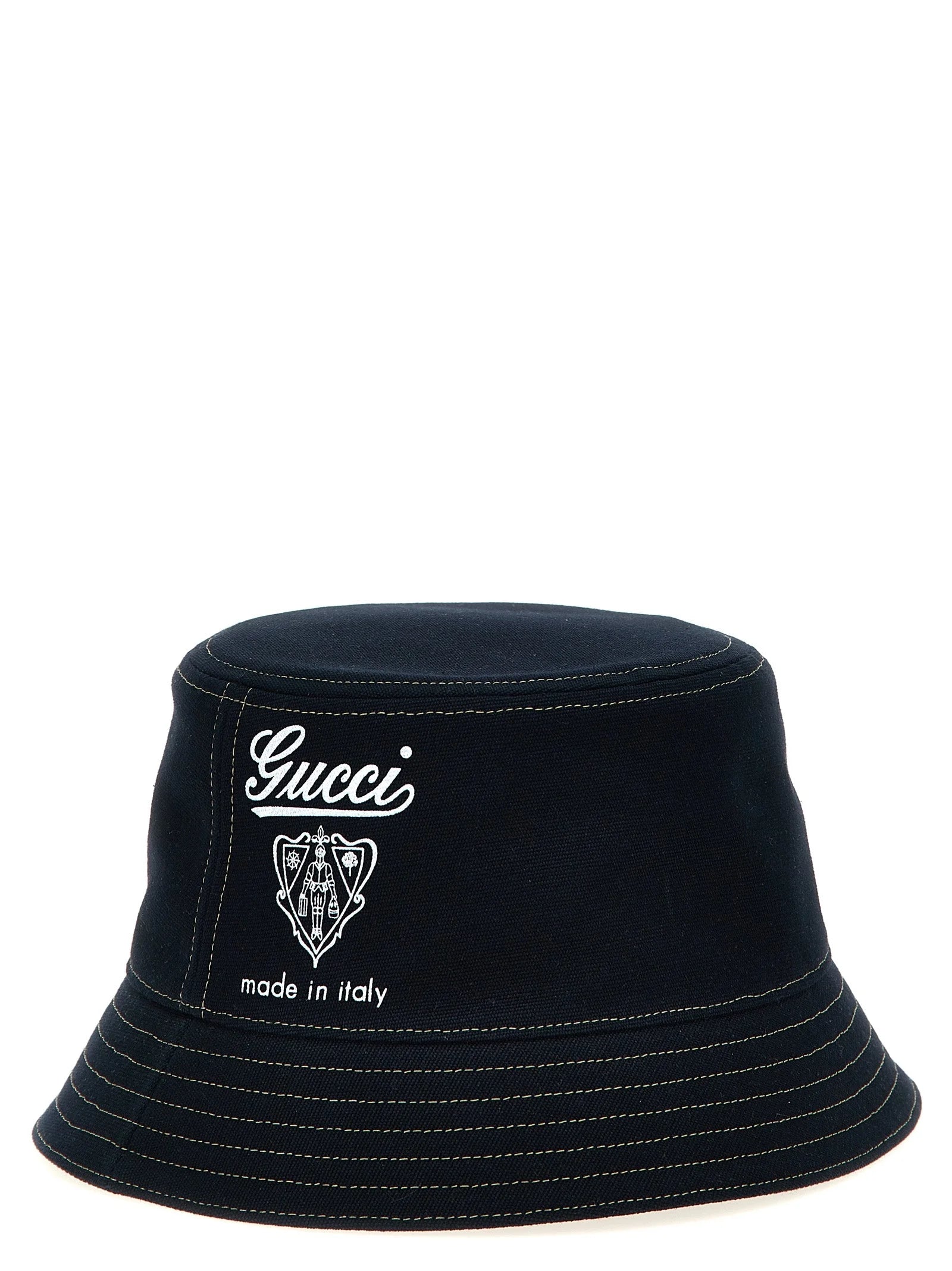 Gucci Blue Cotton Bucket Hat
