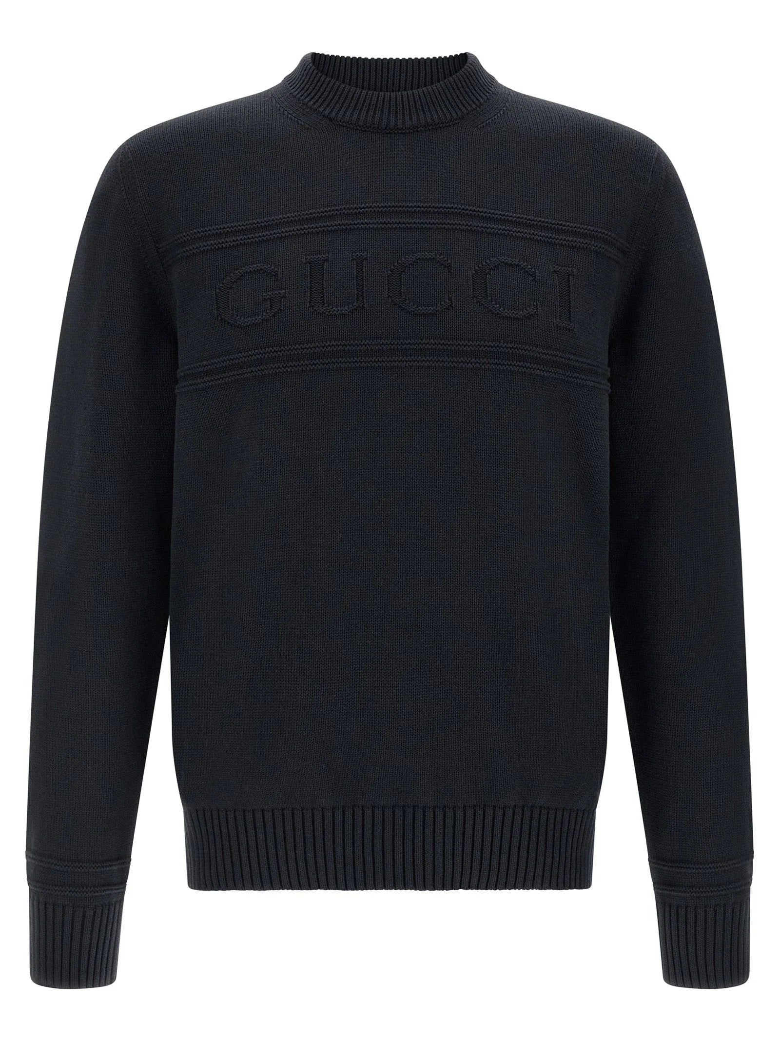 Gucci Blue Cotton Cardigan