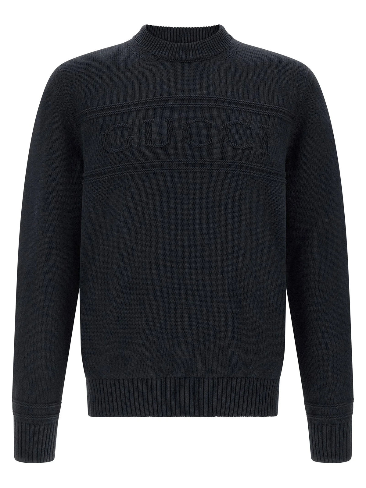 Gucci Blue Cotton Cardigan