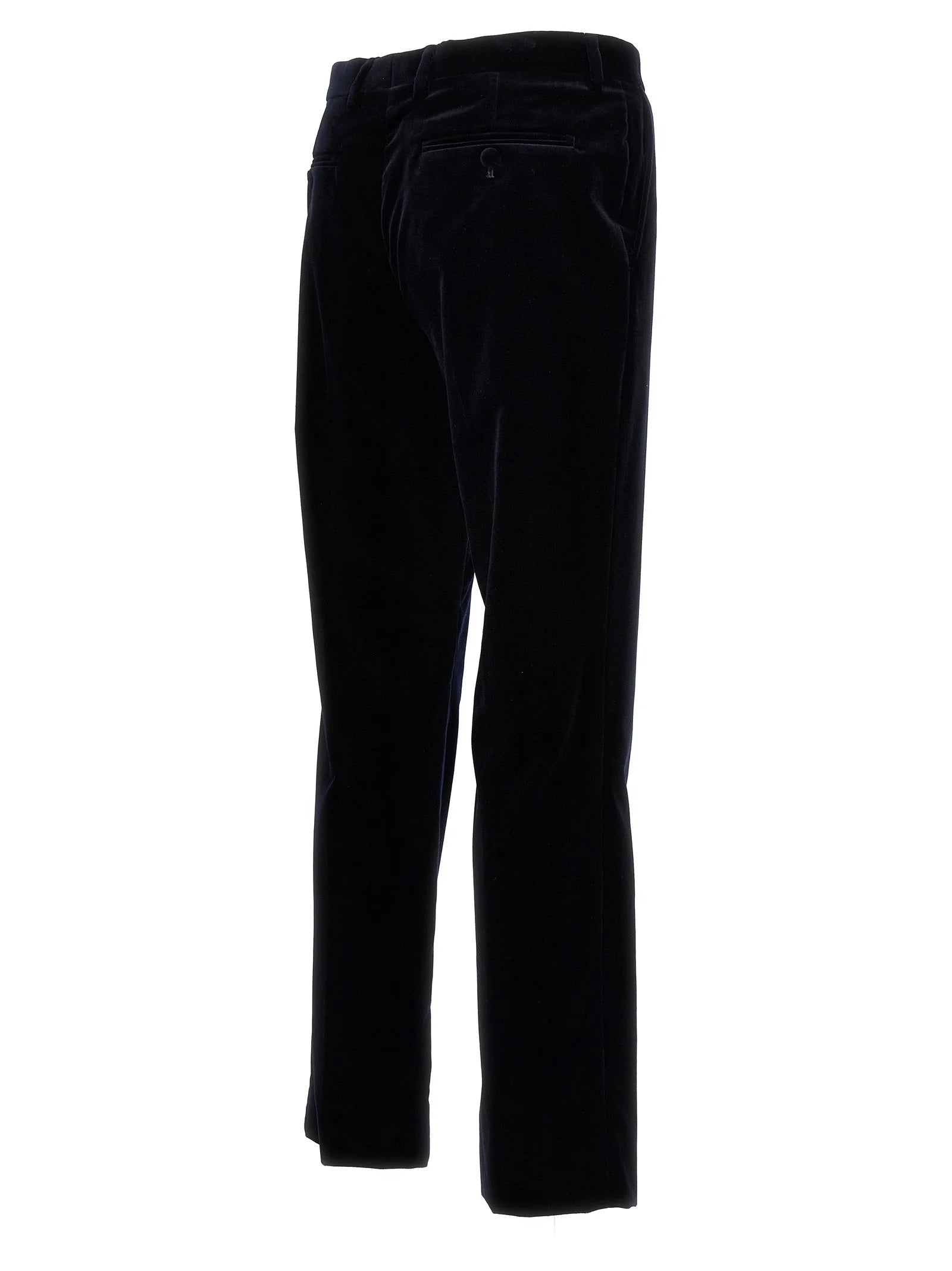 Gucci Blue Cotton Casual Pants