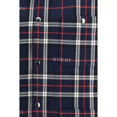 Gucci Blue Cotton Jackets And Coat