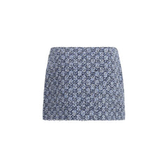 Gucci Blue Cotton Mini Skirt - IT40 | M