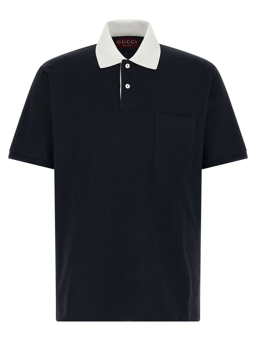 Camisa polo de algodão azul Gucci