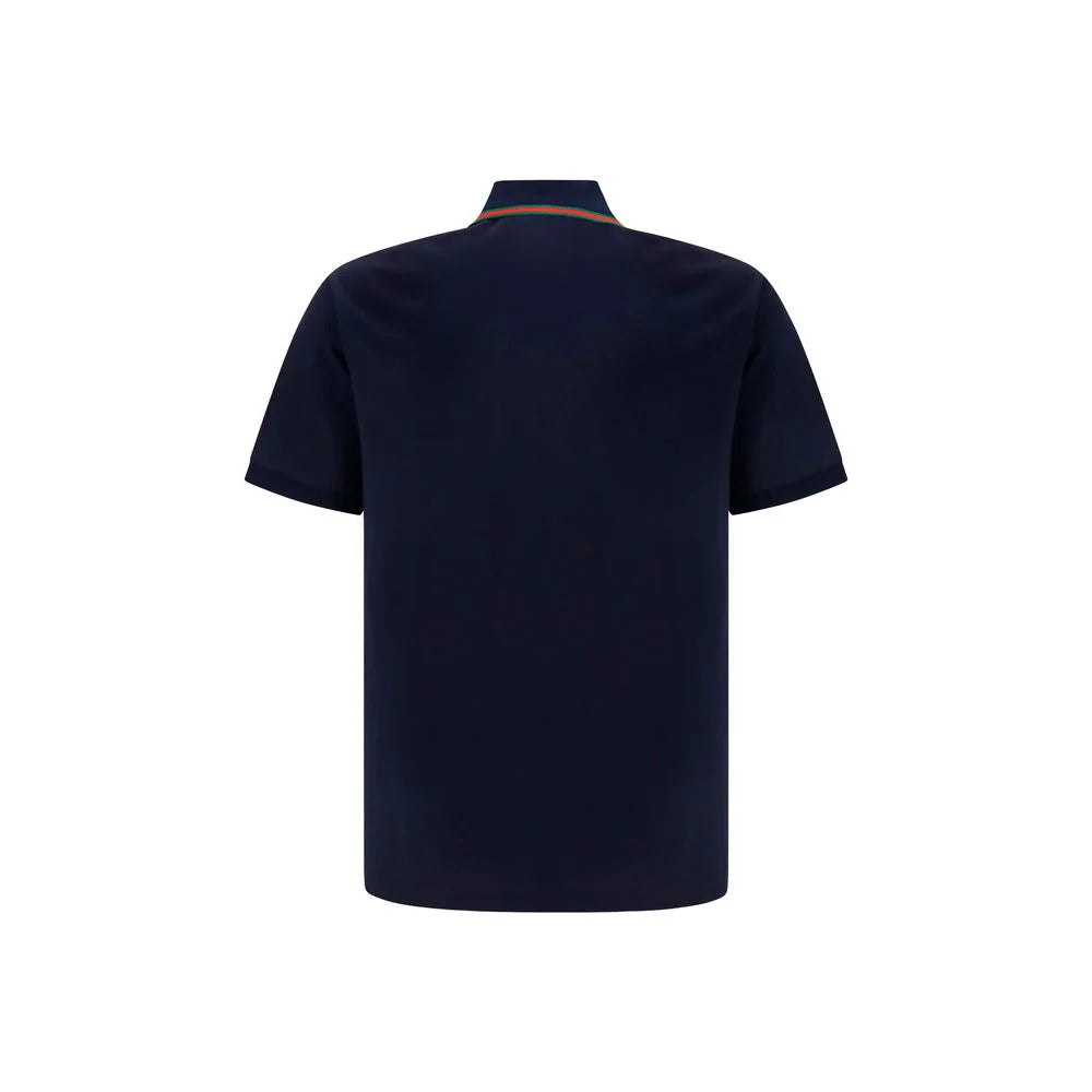 Gucci Blue Cotton Polo Shirt
