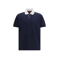 Gucci Blue Cotton Polo Shirt - M