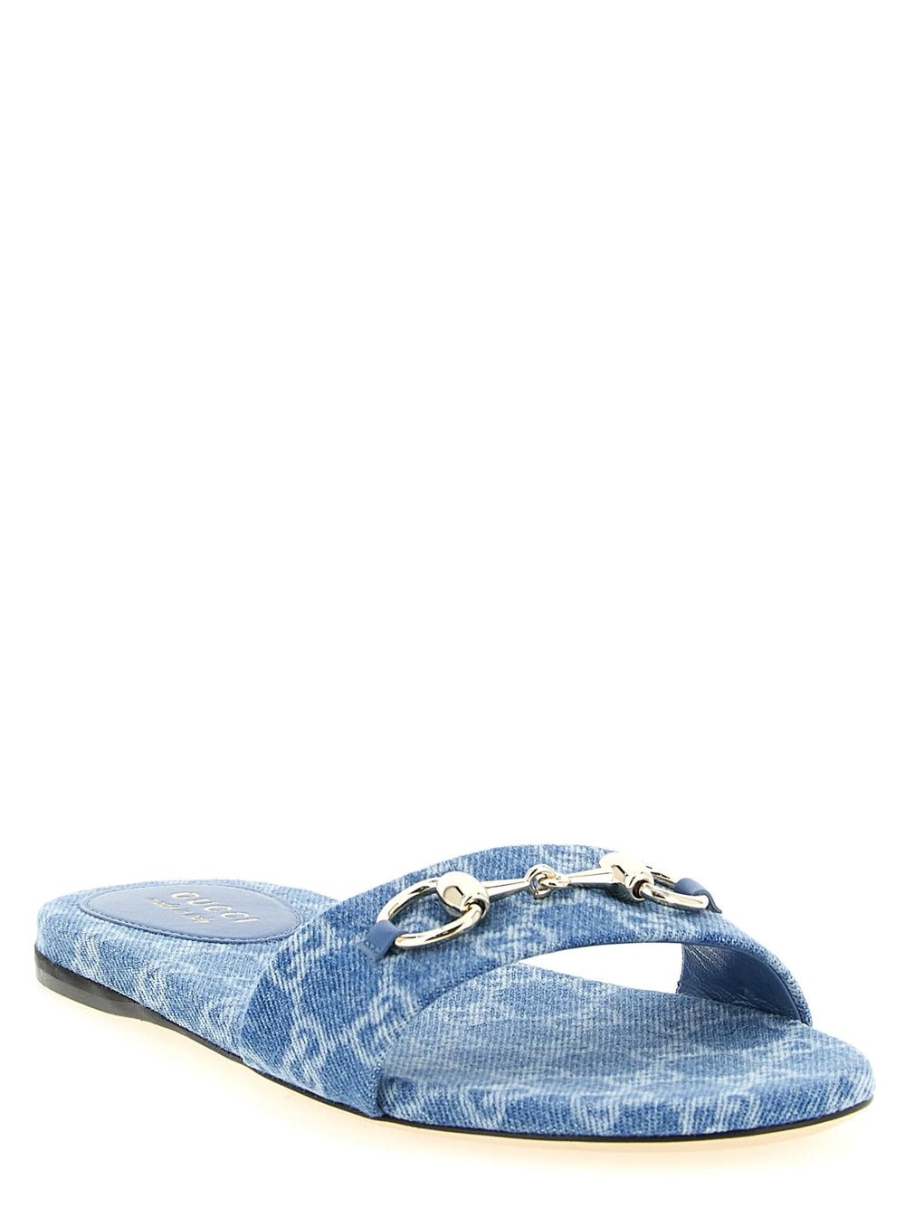 Gucci Blue Cotton Slides - EU39/US9