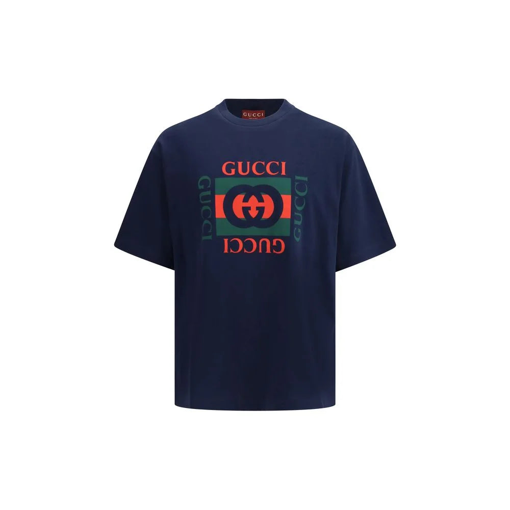 Gucci Blue Cotton Sportswear