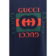Gucci Blue Cotton Sportswear