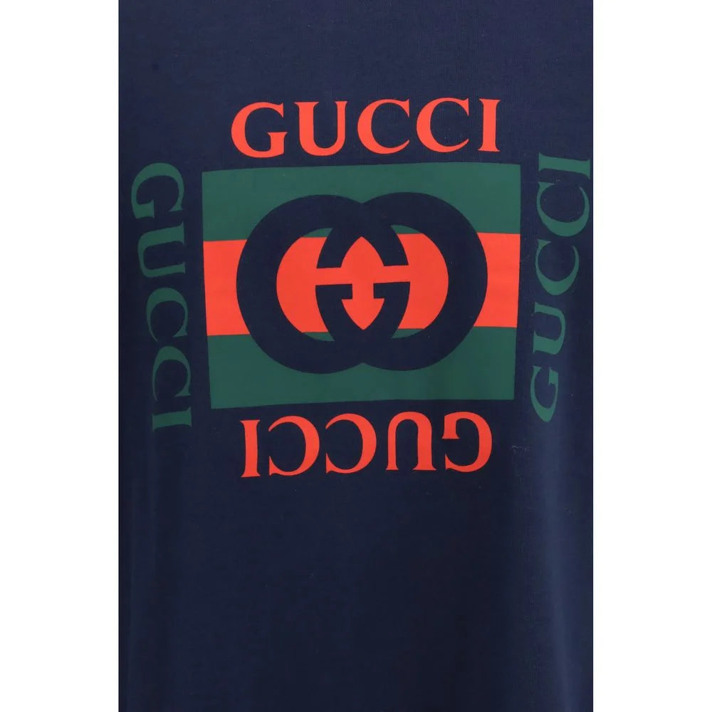 Gucci Blue Cotton Sportswear - M