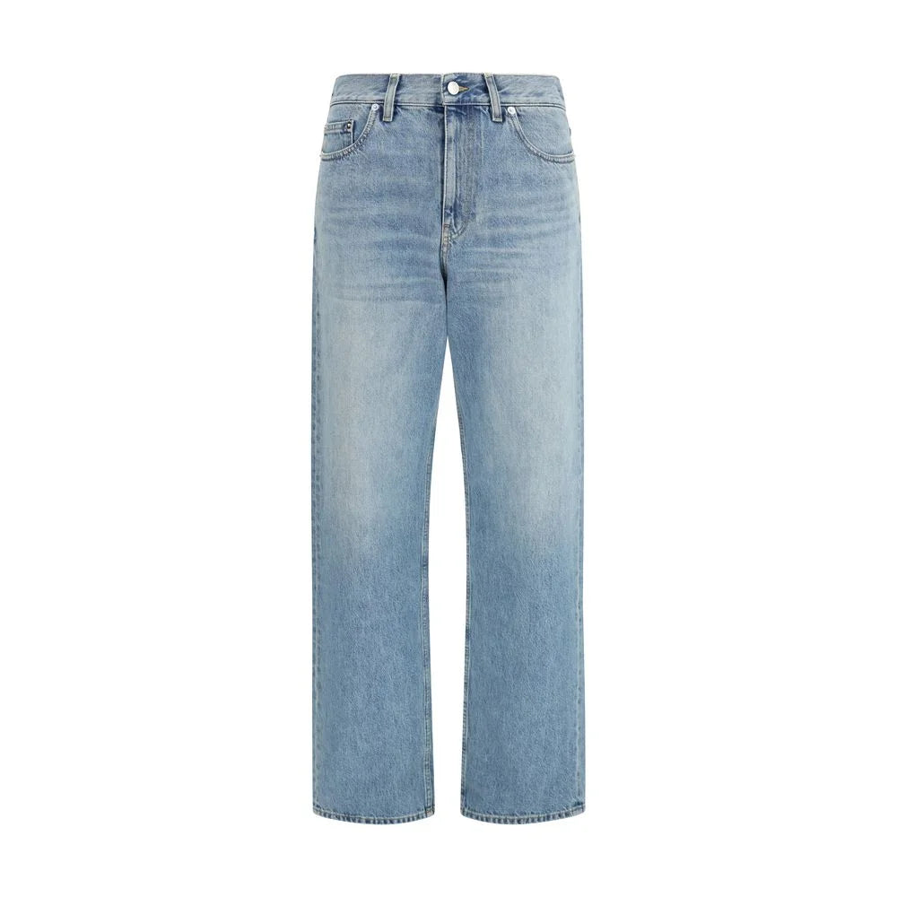 Gucci Jeans Diretos em Algodão Azul - W25
