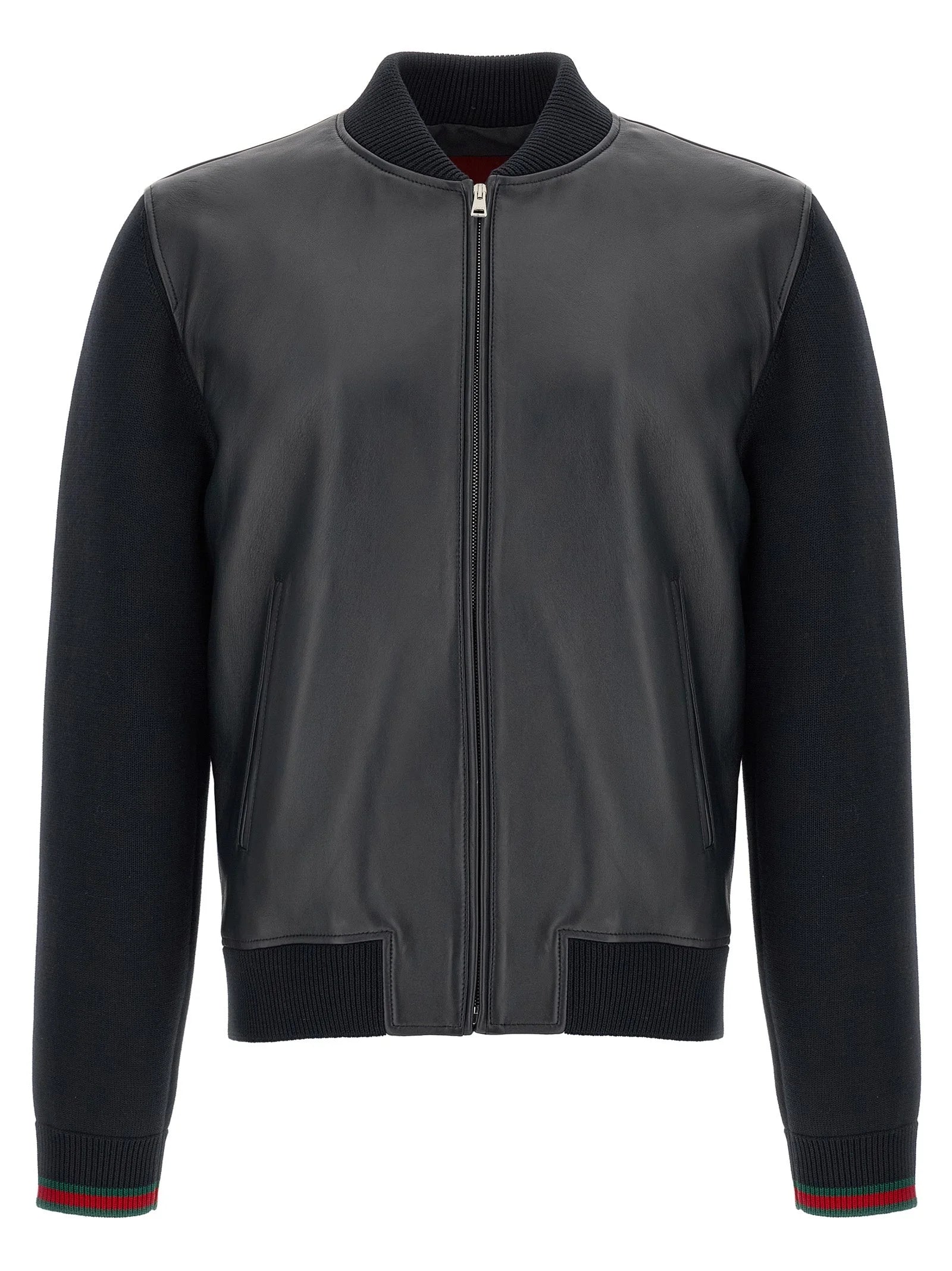Gucci Blue Lamb Leather Leather Jacket
