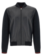 Gucci Blue Lamb Leather Leather Jacket