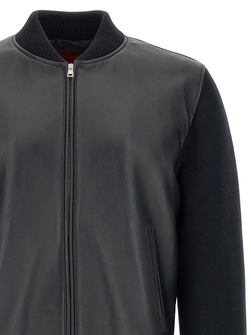 Gucci Blue Lamb Leather Leather Jacket