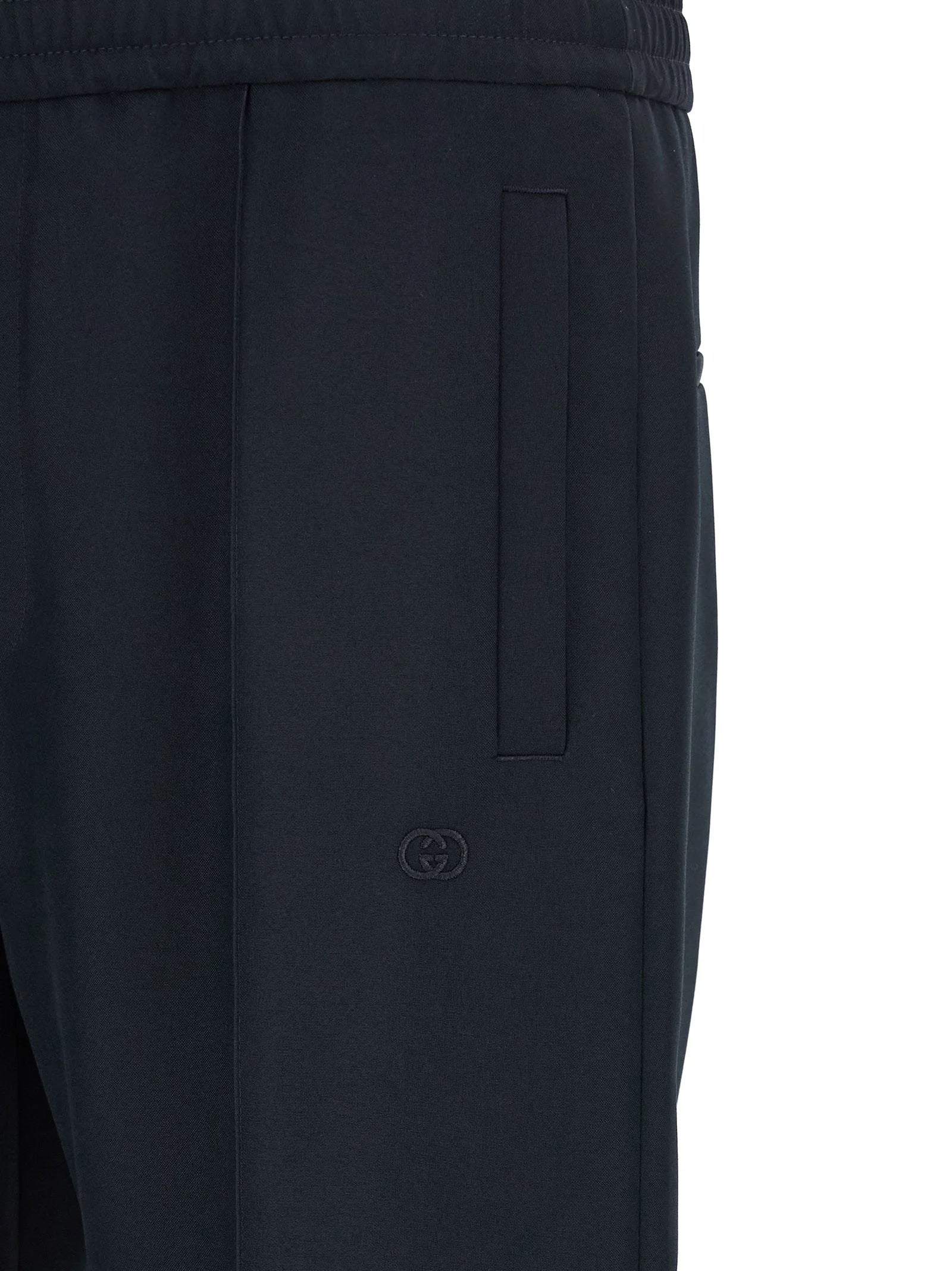 Gucci Blue Polyester Casual Pants